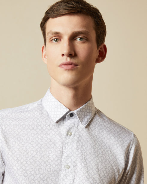 <P>Cotton Geo Print Shirt</P>
<P><Span>What Could Be More Dapper Than Whonos? Made In Cotton With A Geo Print Design, This...