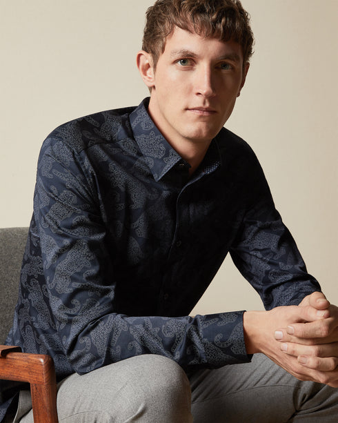 <P>Cat Printed Shirt</P>