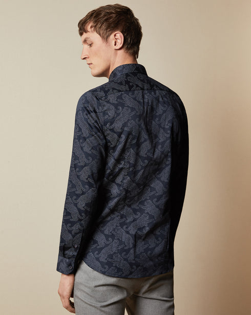 <P>Cat Printed Shirt</P>