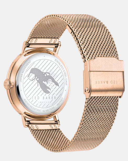 <P>Opal Dial Mesh Watch</P>