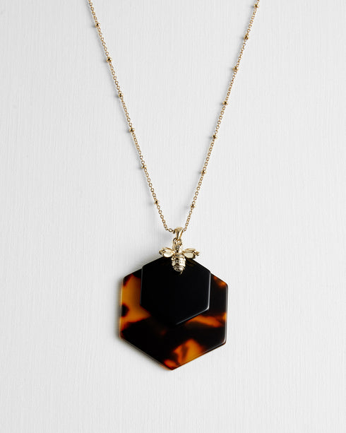 <P>Tbj2245 Bumblebee Honeycomb Pendant</P>