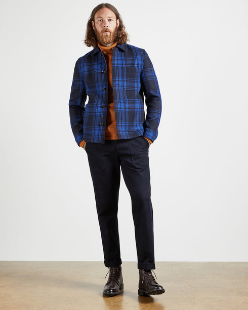 <P>Checked Double Faced Workwear Jacket</P>
