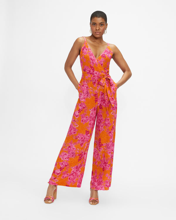 <P>Wide Leg Culotte Jumpsuit</P>