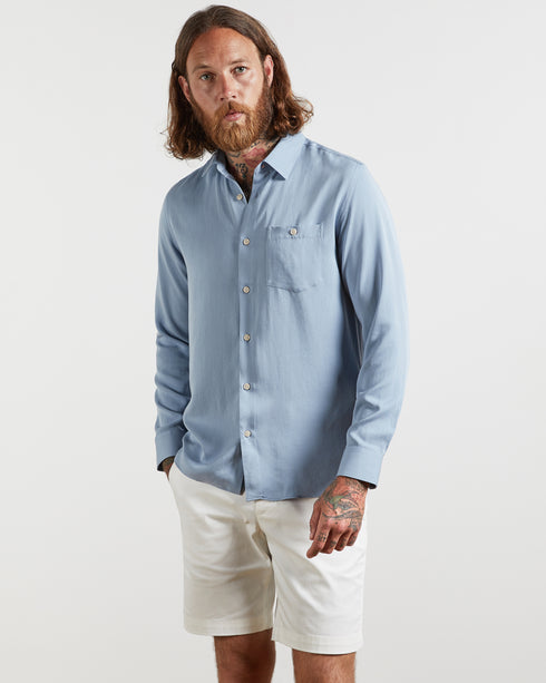 <P>Ls Tencel Lyocell Plain Shirt</P>