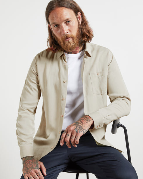 <P>Ls Tencel Lyocell Plain Shirt</P>