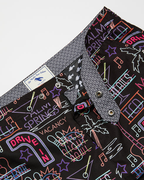<P>Neon Sign Printed Swimshort</P>