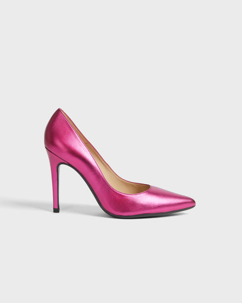 <P>Metallic Leather 100Mm Court Shoe</P>