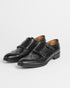 Men's leather black shoes