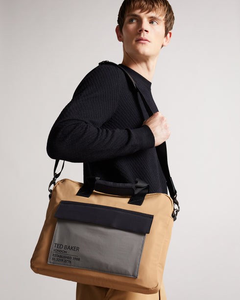 <P>Colour Block Document Bag</P>