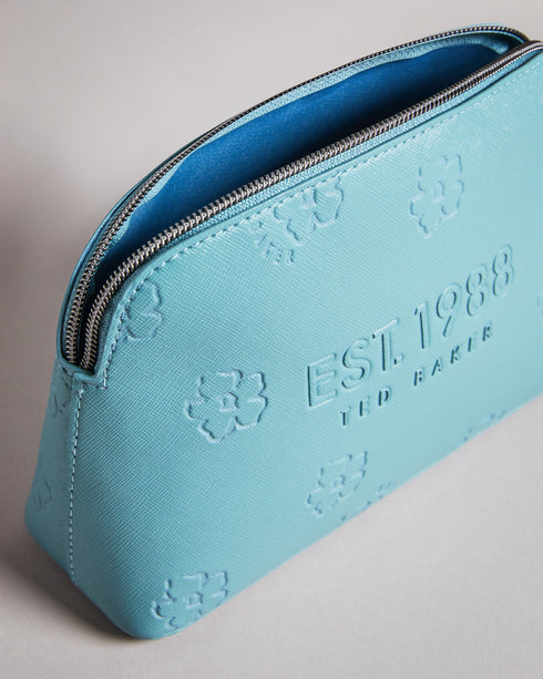 <P><Span Style="Text-Decoration: Underline;">Floral Debossed Saffiano Makeup Bag</Span></P>
<Div Class="Finer-Details-Acco...