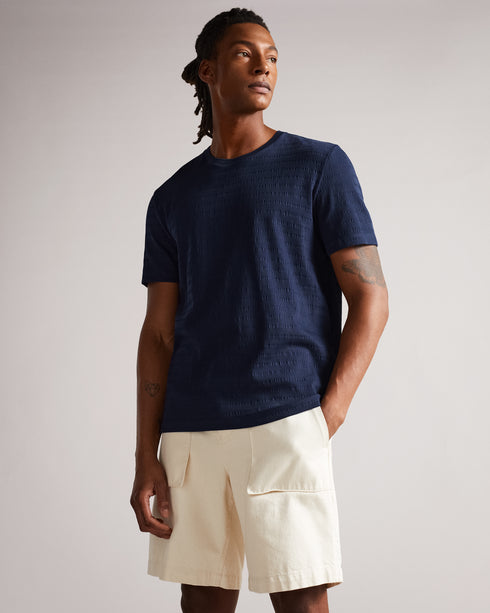 <P>Ss Stripe Jacquard T-Shirt</P>