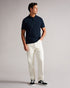 <P>Ss Flower Jacquard Polo</P>