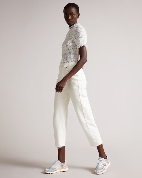 <P>Flirty Texture Retro Trainer</P>