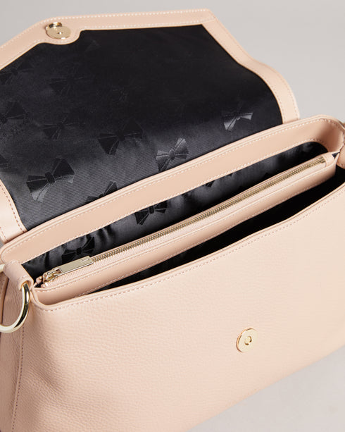 <P>Suede Padlock Shoulder Bag</P>
