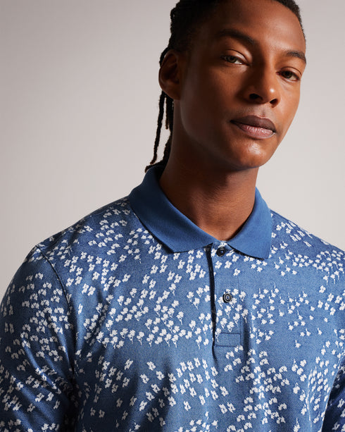 <P>Ss All-Over Floral Jacquard Polo</P>