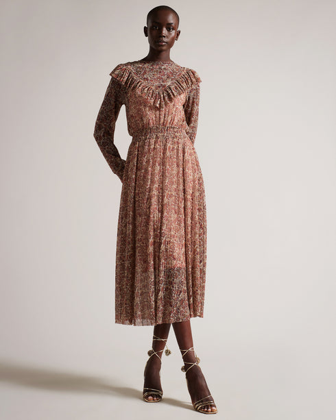 <P>100Mm Pom Pom Detail Barely There Sandal</P>