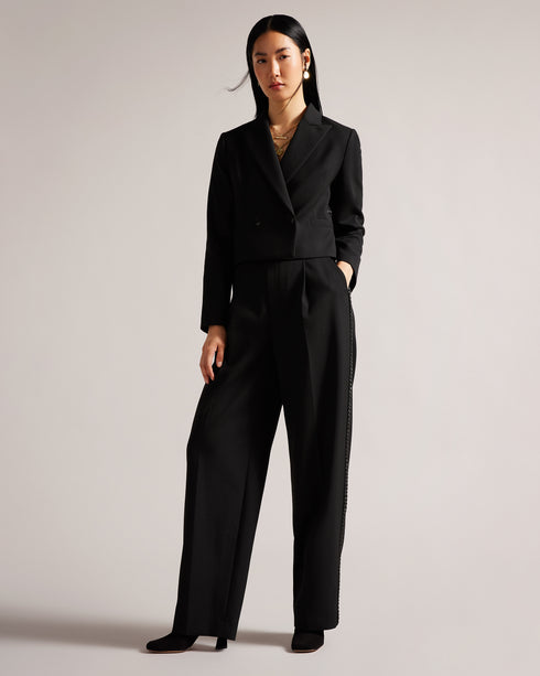 <P>Heeled Leather Boot</P>