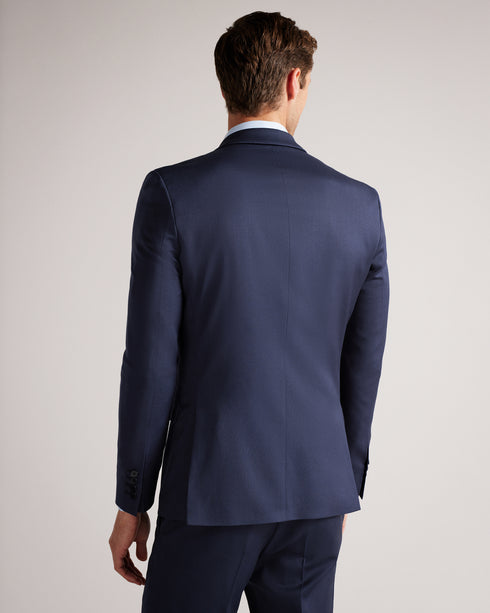 <P>Slim Navy Twill Suit Jacket</P>