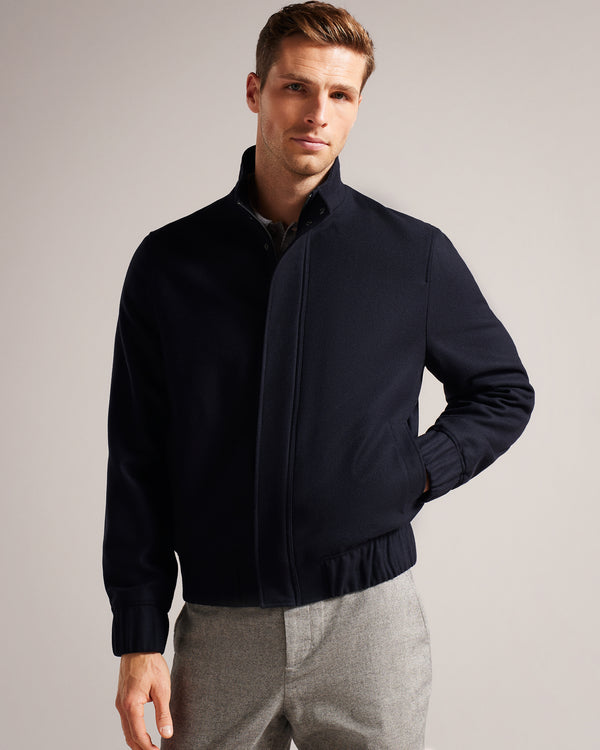 <P>Wool Flannel Bomber</P>