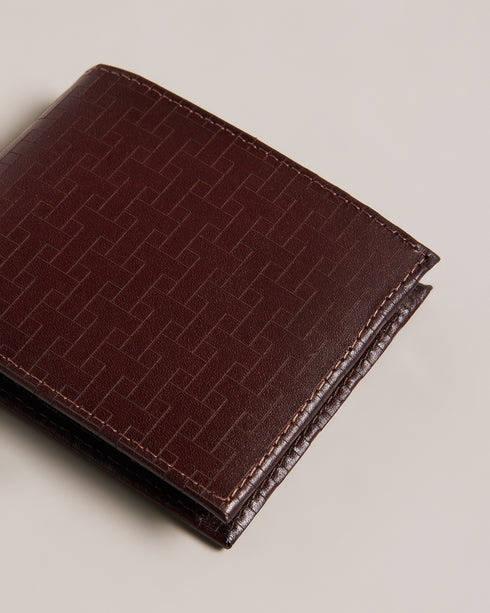 <P>T Embossed Bifold Wallet</P>