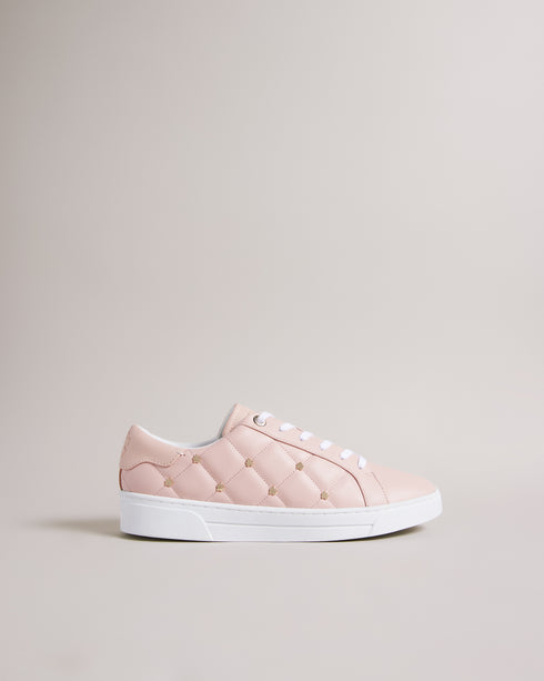 <P>Quilted Sneaker With Magnolia Studs</P>