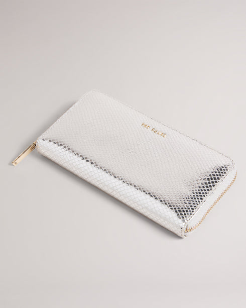 <P>Imitation Snake Large Zip Around Purse</P>