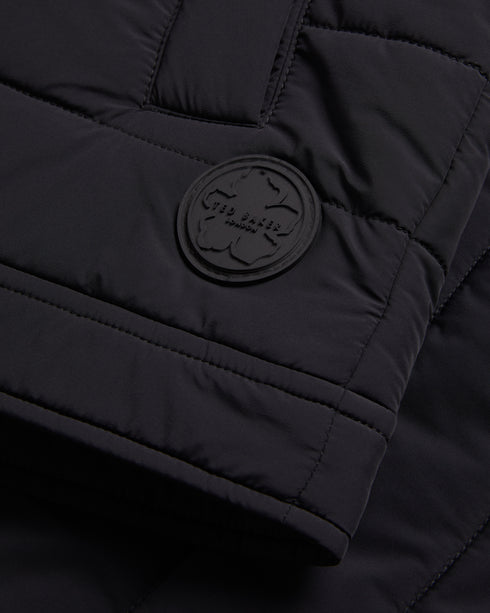 <P>Funnel Neck Quilted Nylon Jacket</P>