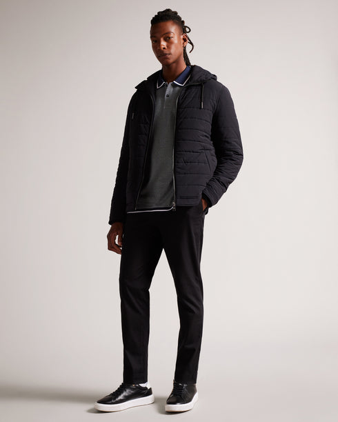 <P>Funnel Neck Quilted Nylon Jacket</P>