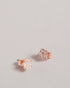 <P>Tbj3133 Magnolia Enamel Stud Earring</P>