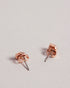 <P>Tbj3133 Magnolia Enamel Stud Earring</P>