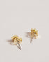 <P>Tbj3133 Magnolia Enamel Stud Earring</P>