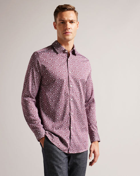MACCLE - Ted Baker MAROON / 4 Shirts